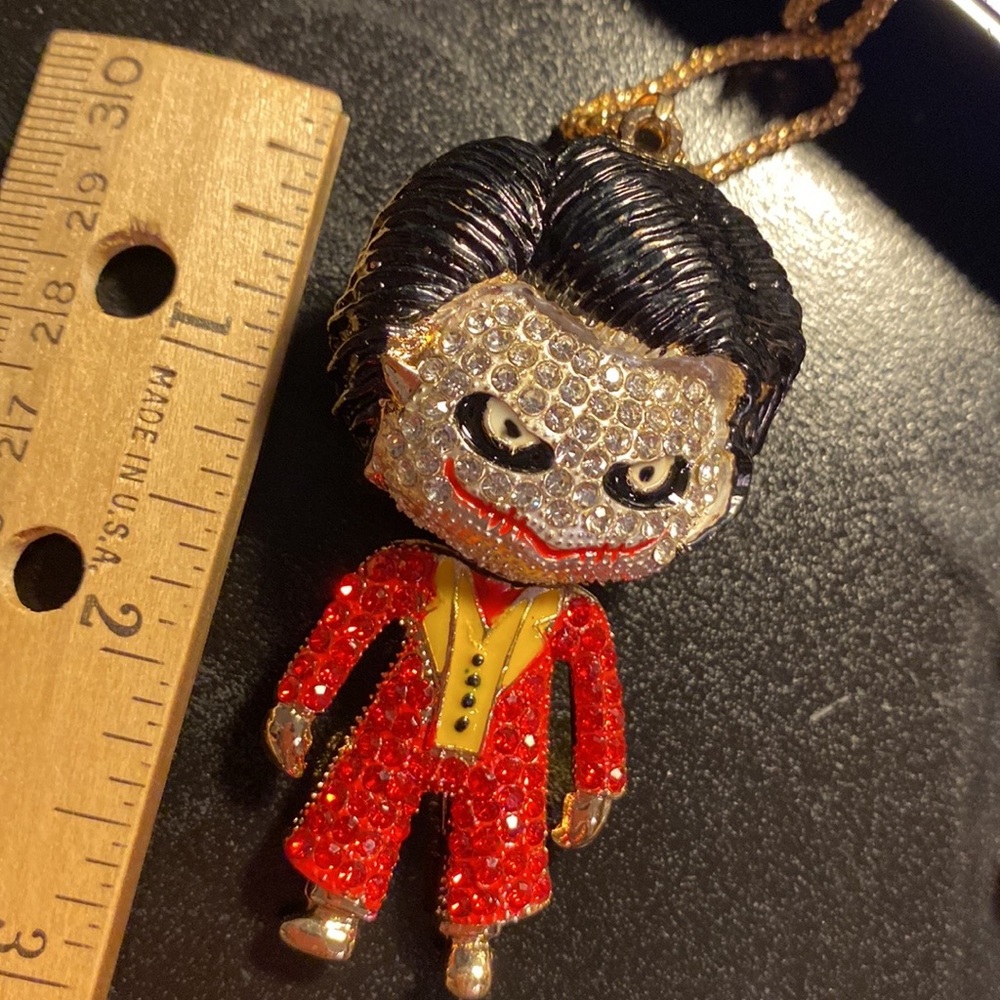 Red Frankenstein necklace